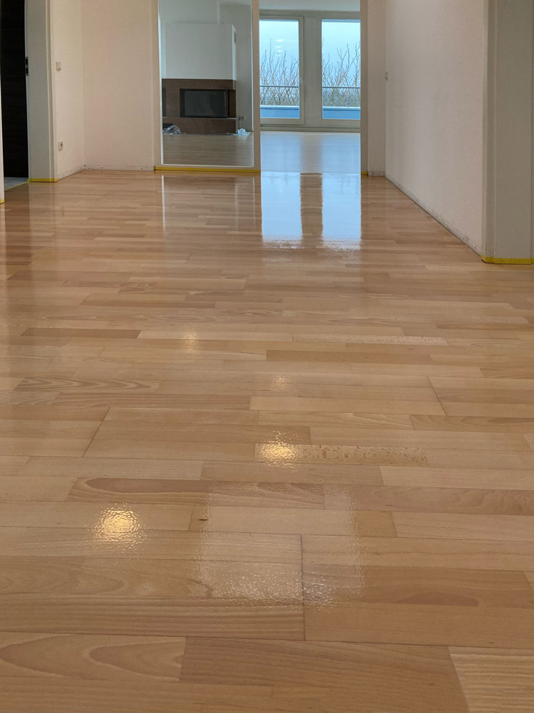 Arbeitsprozess Parkett ölen